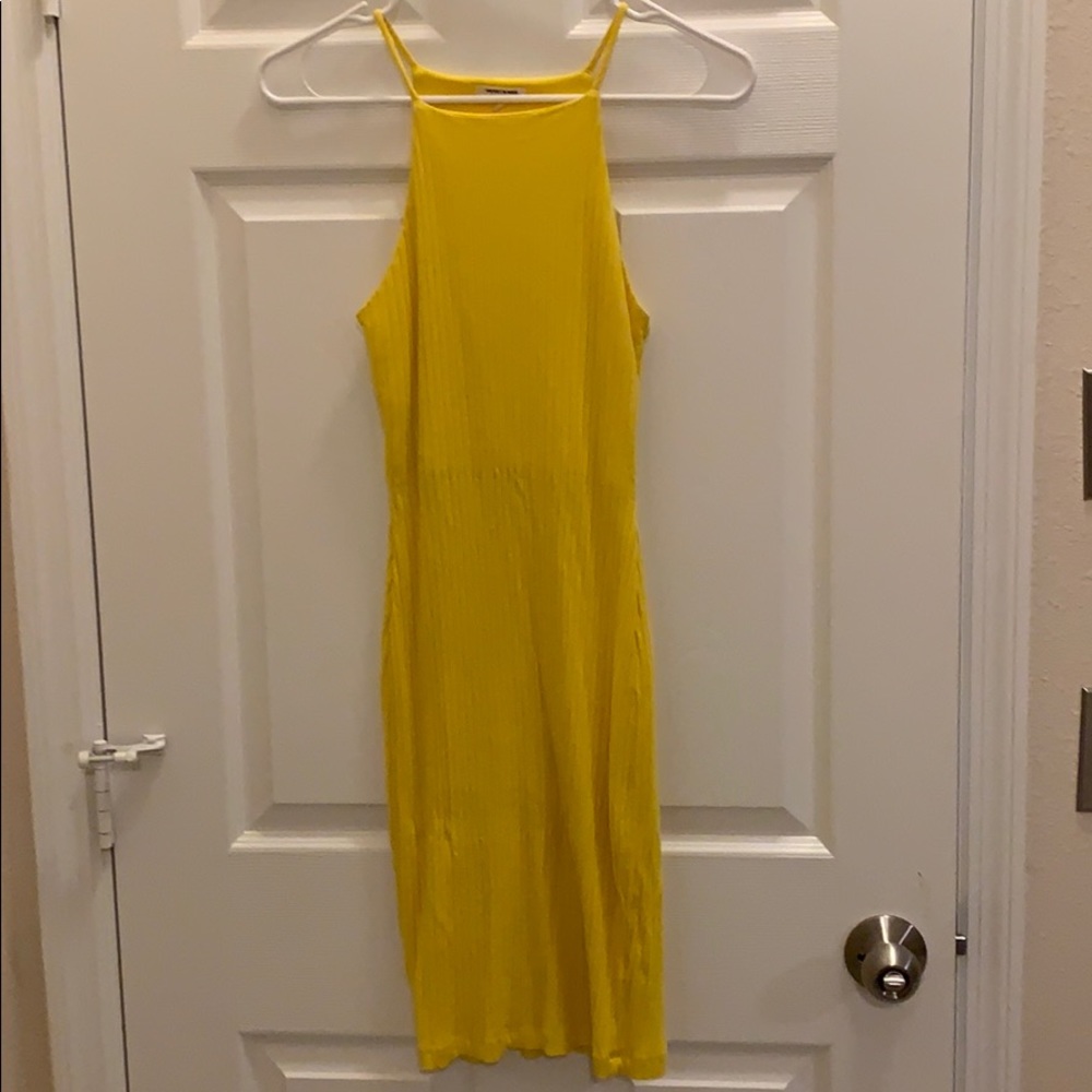 Yellow Midi dress